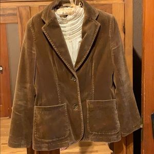 Gap velvet jacket with patch pockets